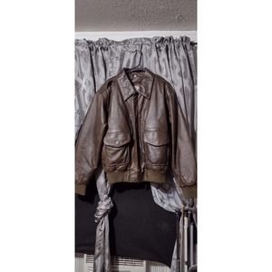 Vintage leather men's small vintage leather jacket